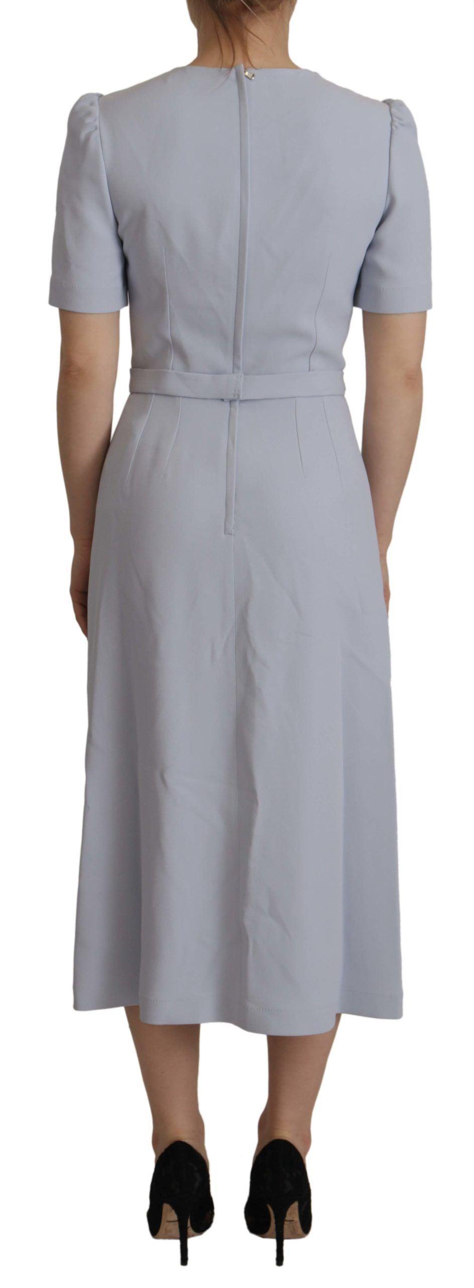 Dolce & Gabbana Elegant Light Blue A-line Dress - Arichezz.store