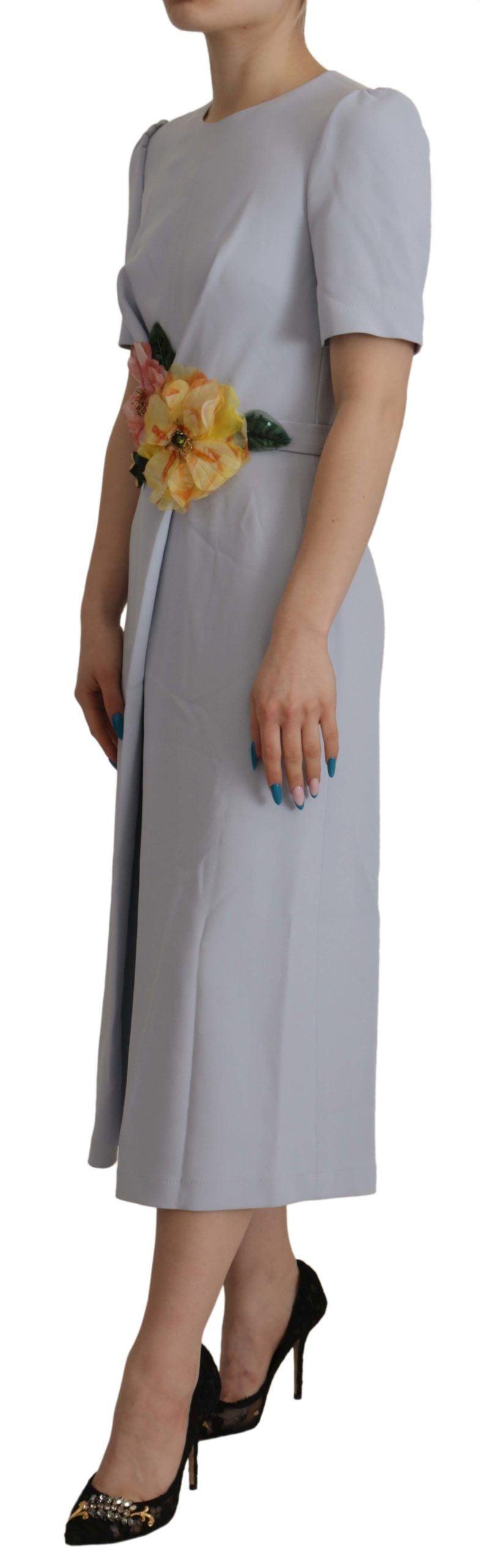 Dolce & Gabbana Elegant Light Blue A-line Dress - Arichezz.store