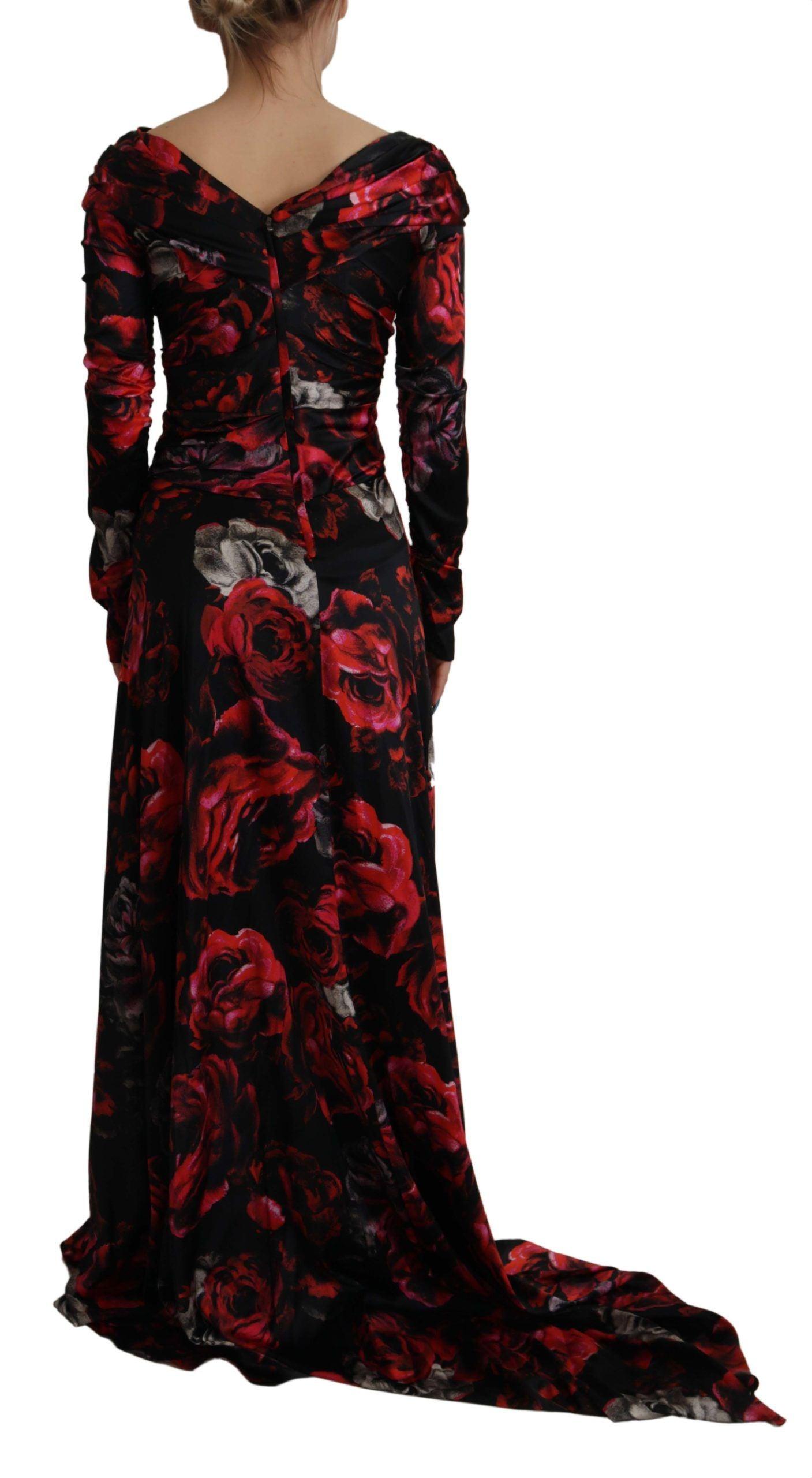 Dolce & Gabbana Elegant Floral A-Line Sheath Dress - Arichezz.store