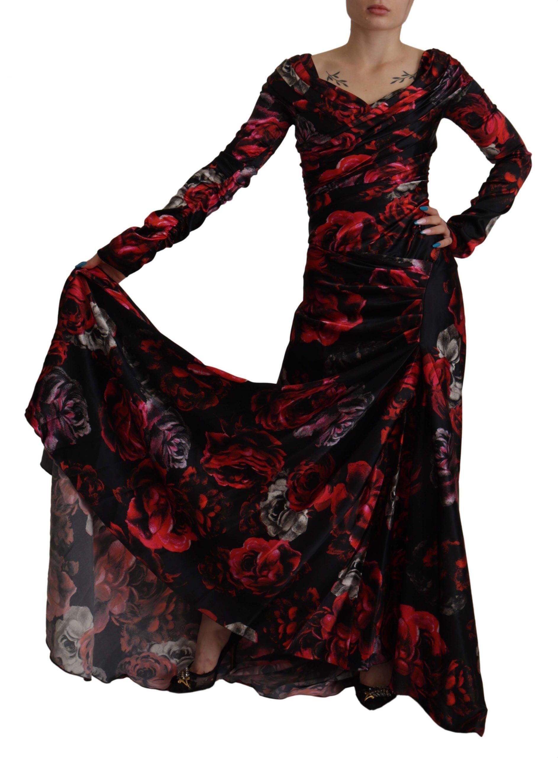 Dolce & Gabbana Elegant Floral A-Line Sheath Dress - Arichezz.store