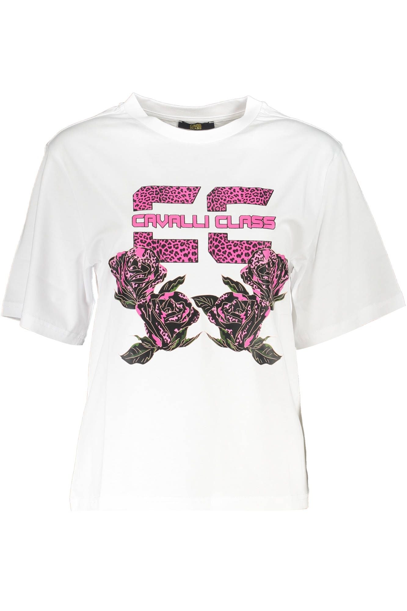 Cavalli Class White Cotton Women T-Shirt - Arichezz.store