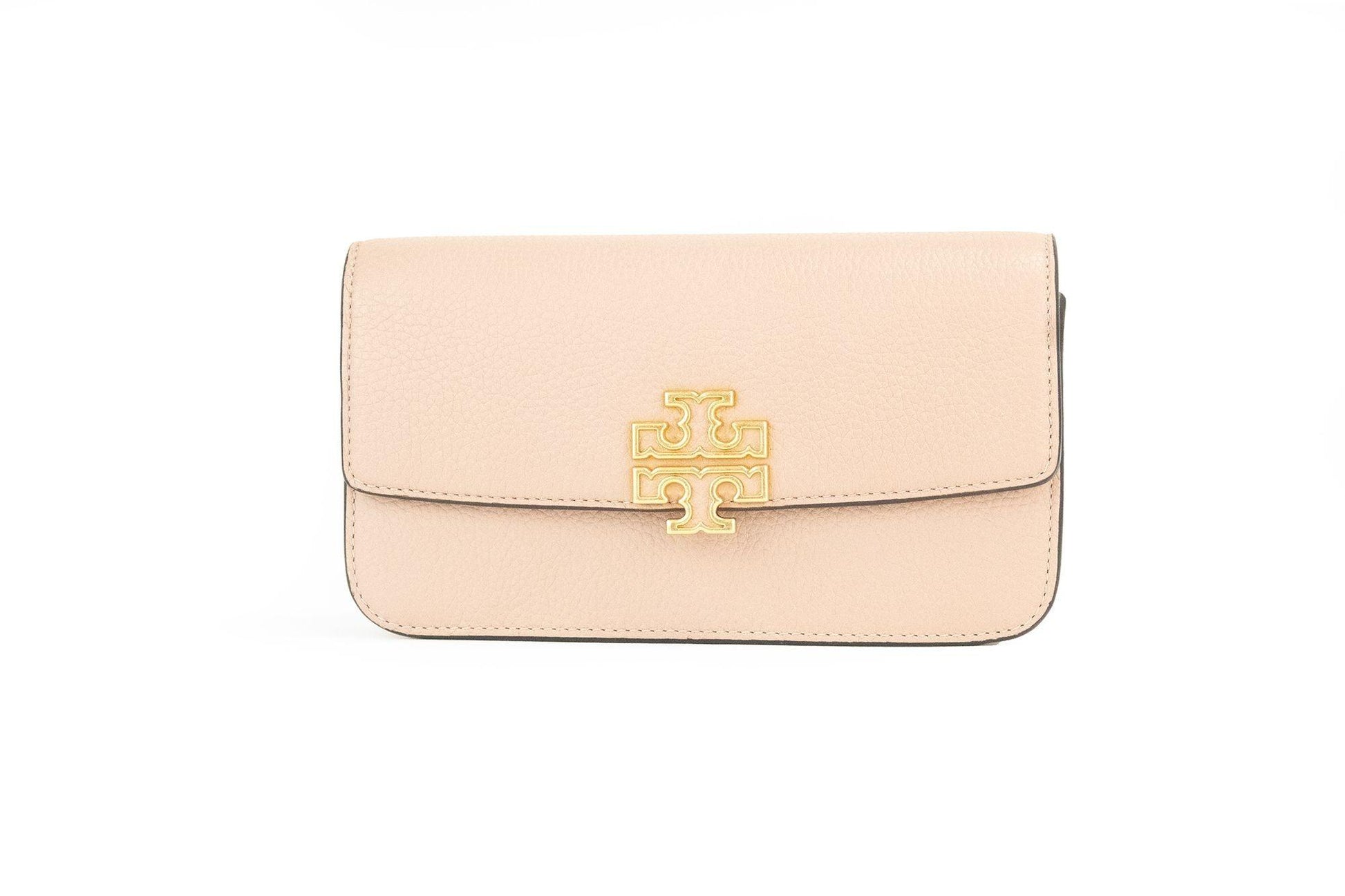 Tory Burch Britten Small Meadowsweet Leather Chain Wallet Crossbody Bag - Arichezz.store