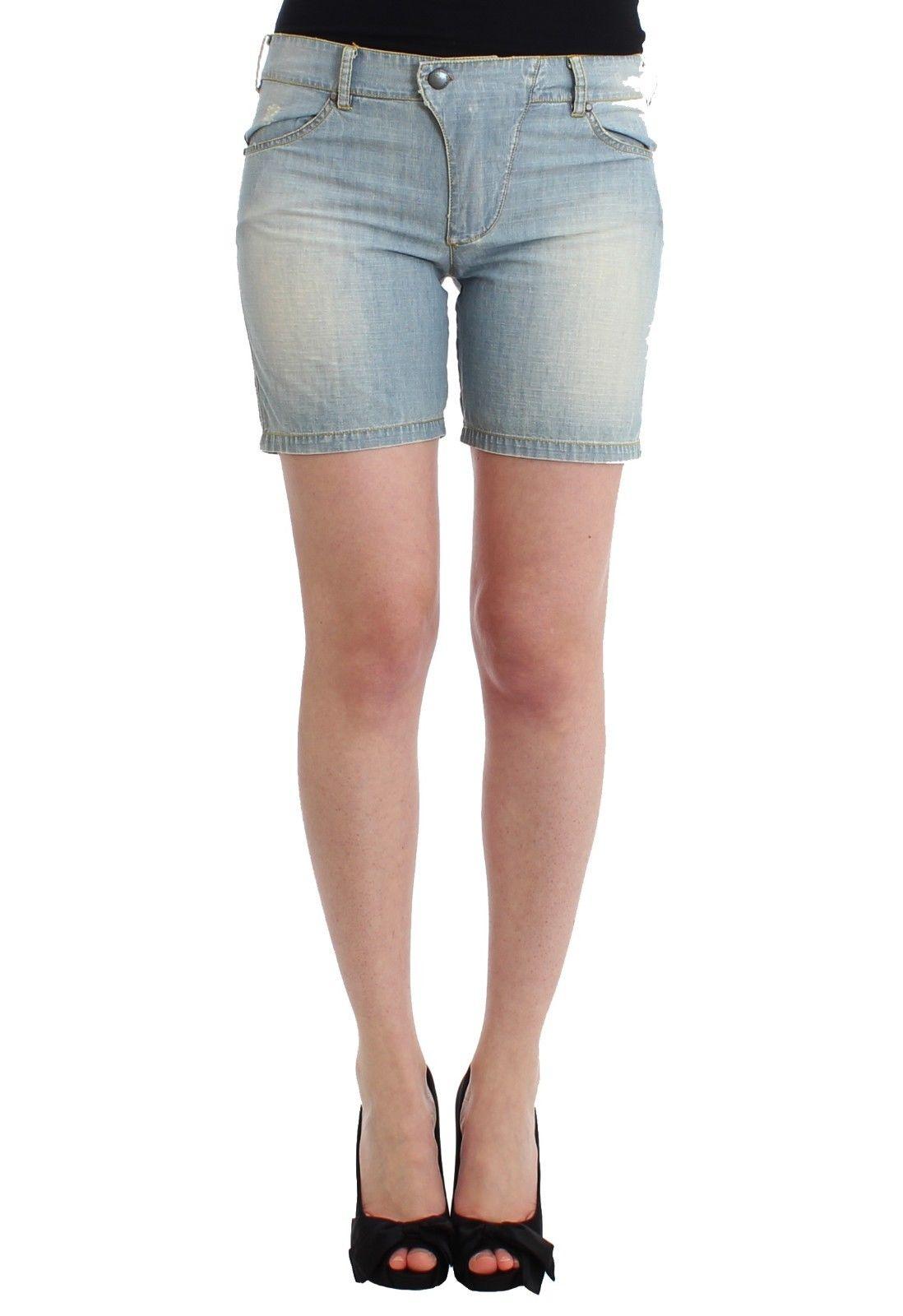 Chic Blue Denim Shorts - Ermanno Scervino - Arichezz.store