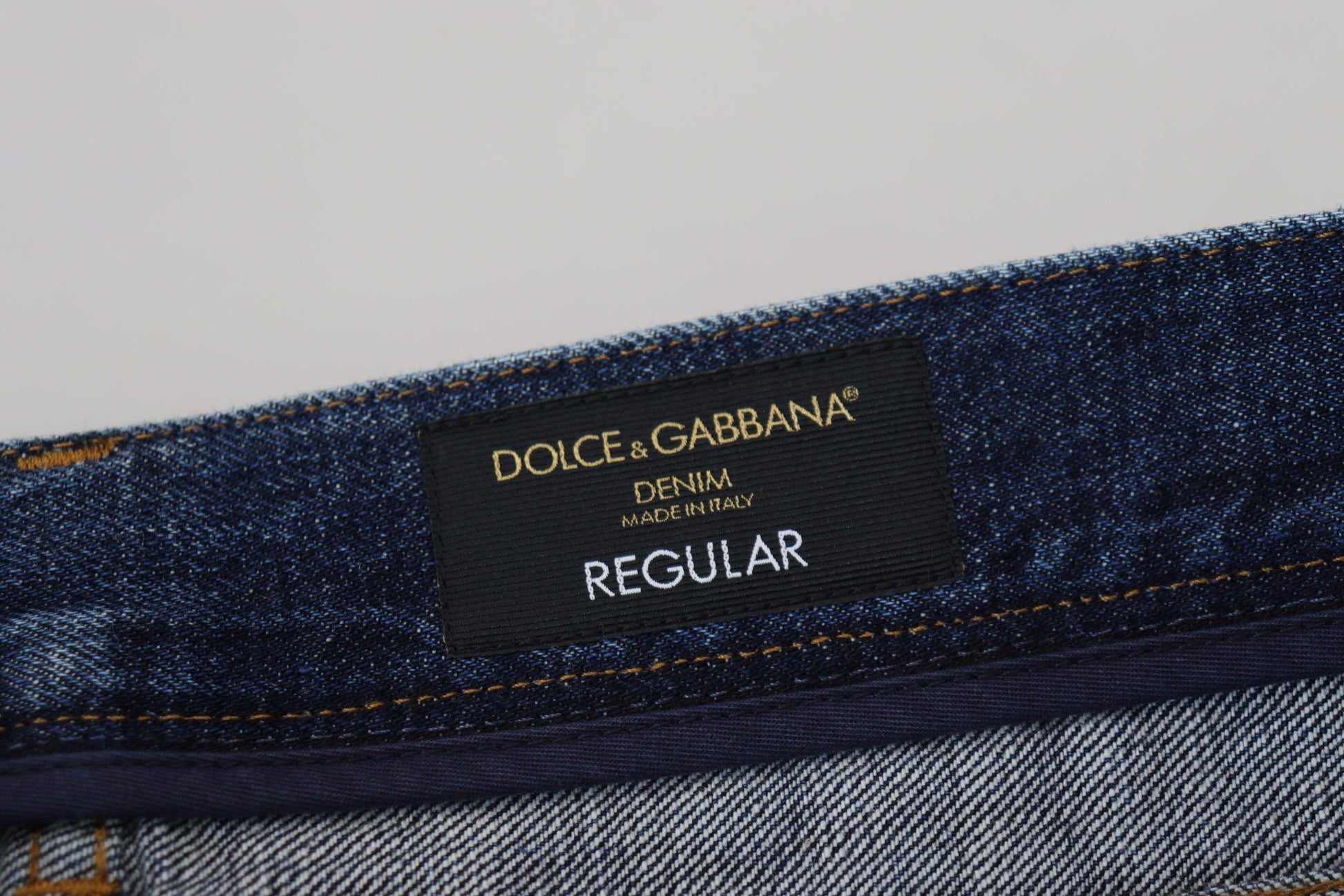 Dolce & Gabbana Elegant Blue Wash Regular Fit Jeans - Arichezz.store