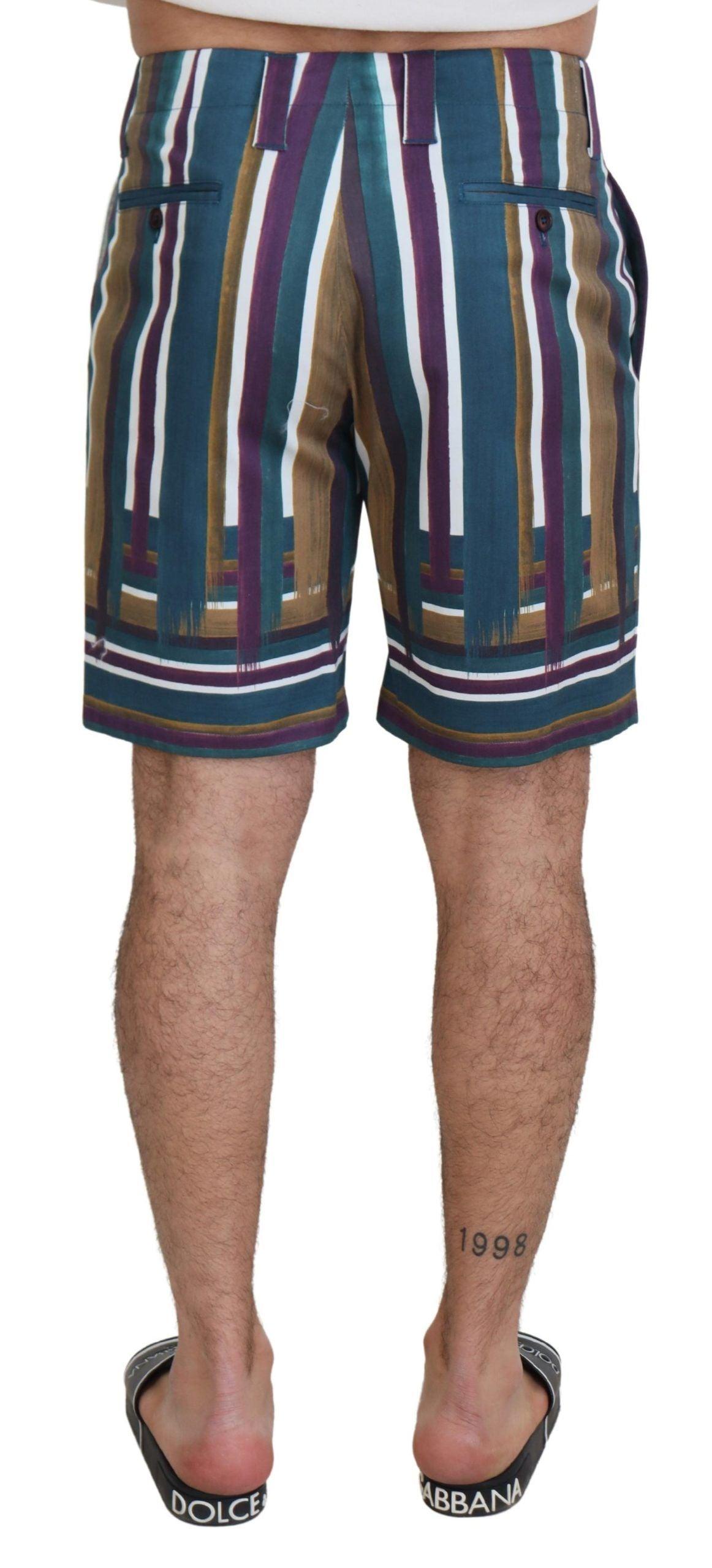 Dolce & Gabbana Chic Multicolor Chino Shorts - Regular Fit - Arichezz.store