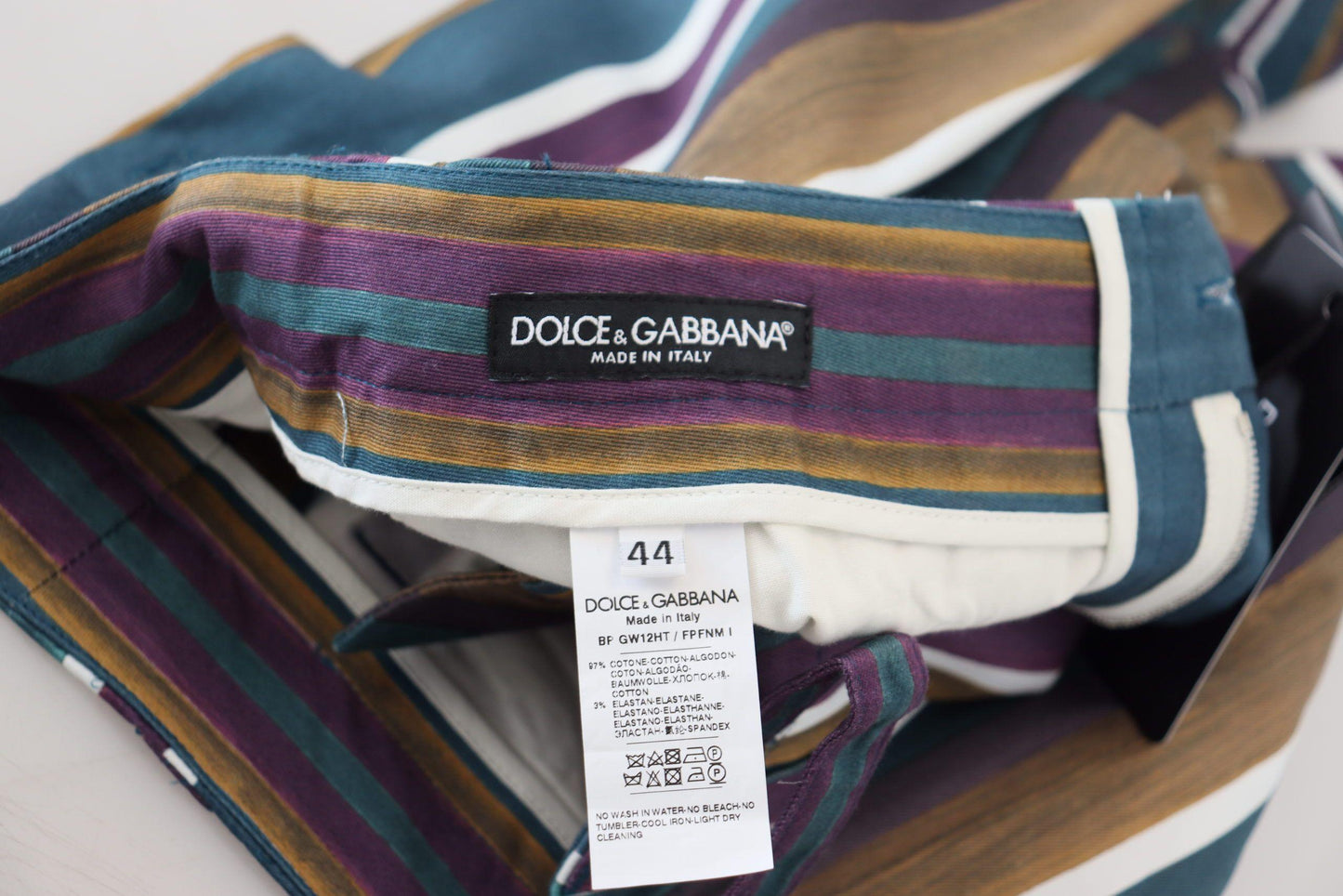 Dolce & Gabbana Chic Multicolor Chino Shorts - Regular Fit - Arichezz.store