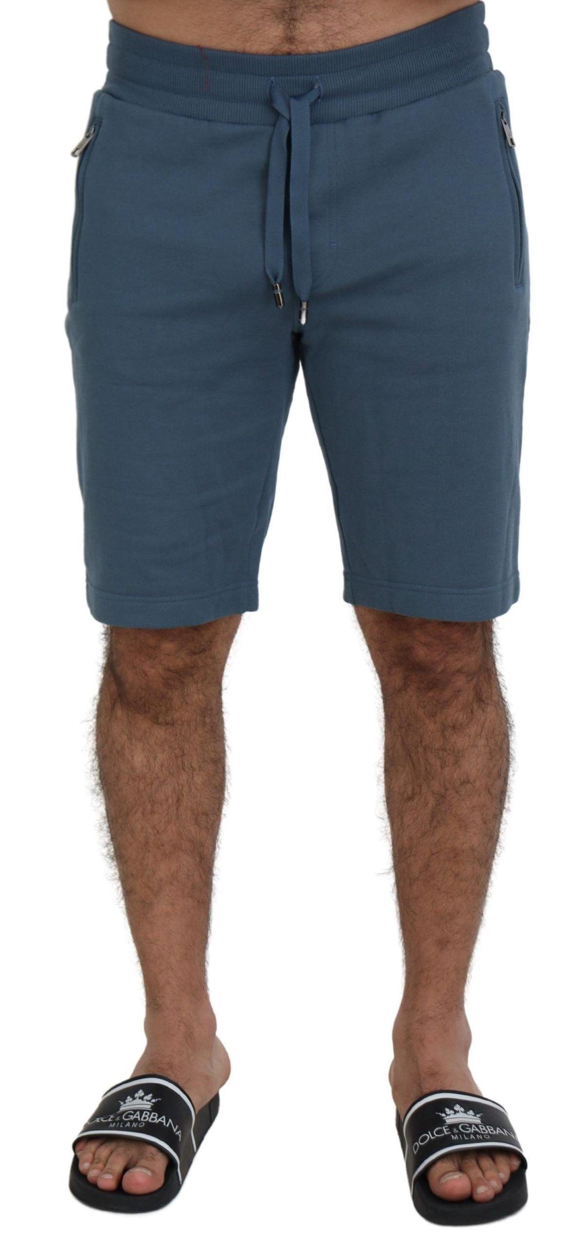 Dolce & Gabbana Elegant Blue Bermuda Shorts - Regular Fit - Arichezz.store