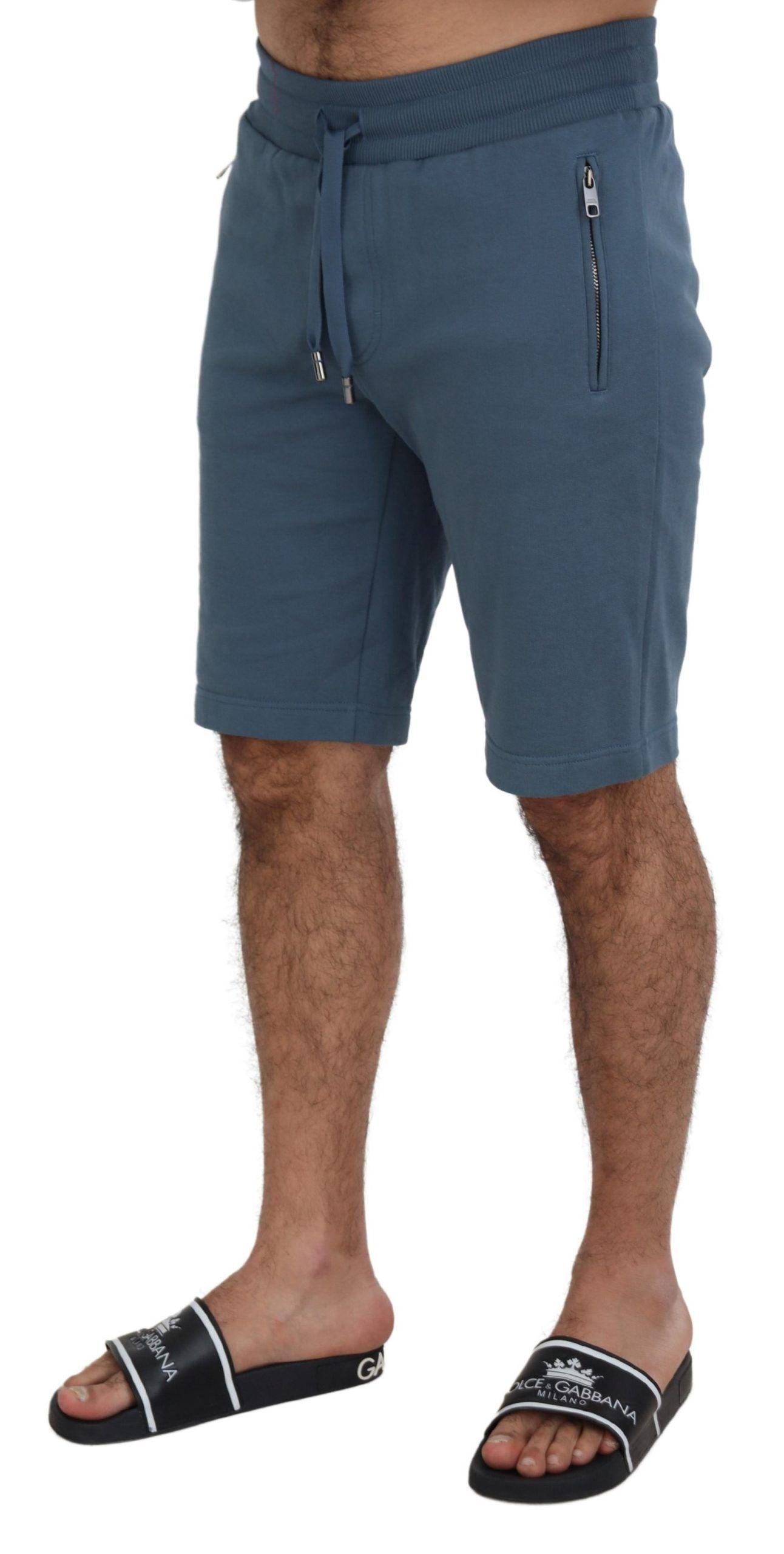 Dolce & Gabbana Elegant Blue Bermuda Shorts - Regular Fit - Arichezz.store