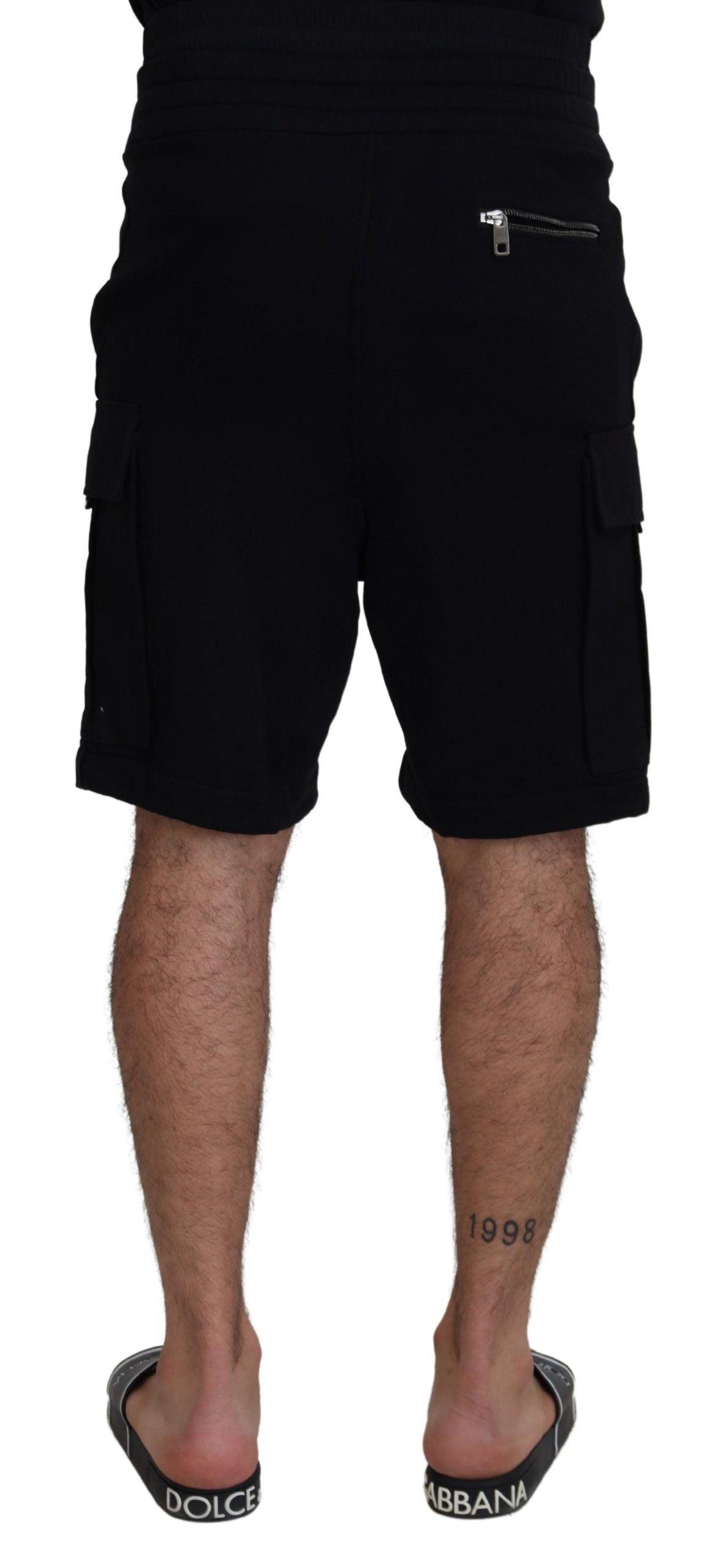 Dolce & Gabbana Elevate Your Summer: Classic Black Bermuda Shorts - Arichezz.store