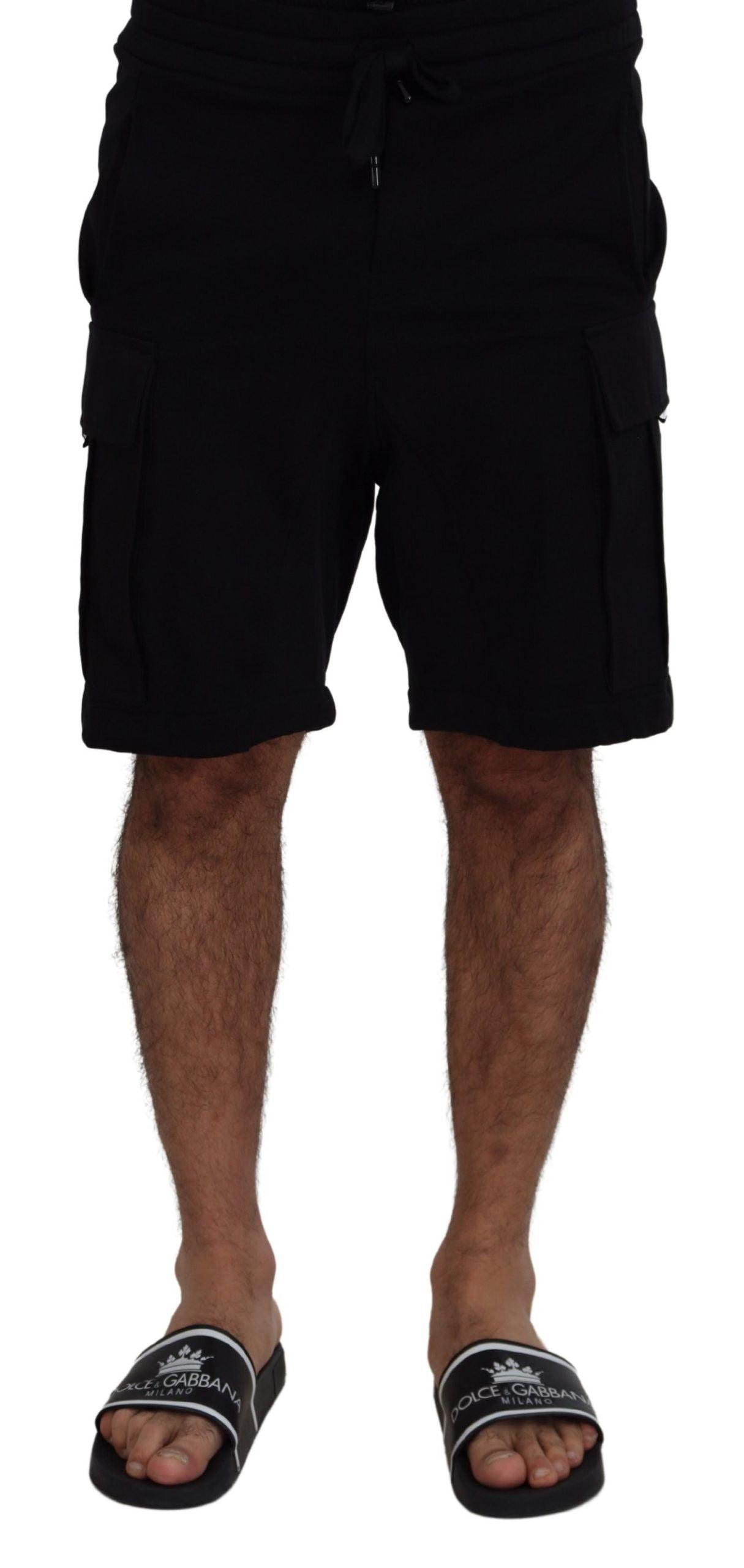 Dolce & Gabbana Elevate Your Summer: Classic Black Bermuda Shorts - Arichezz.store