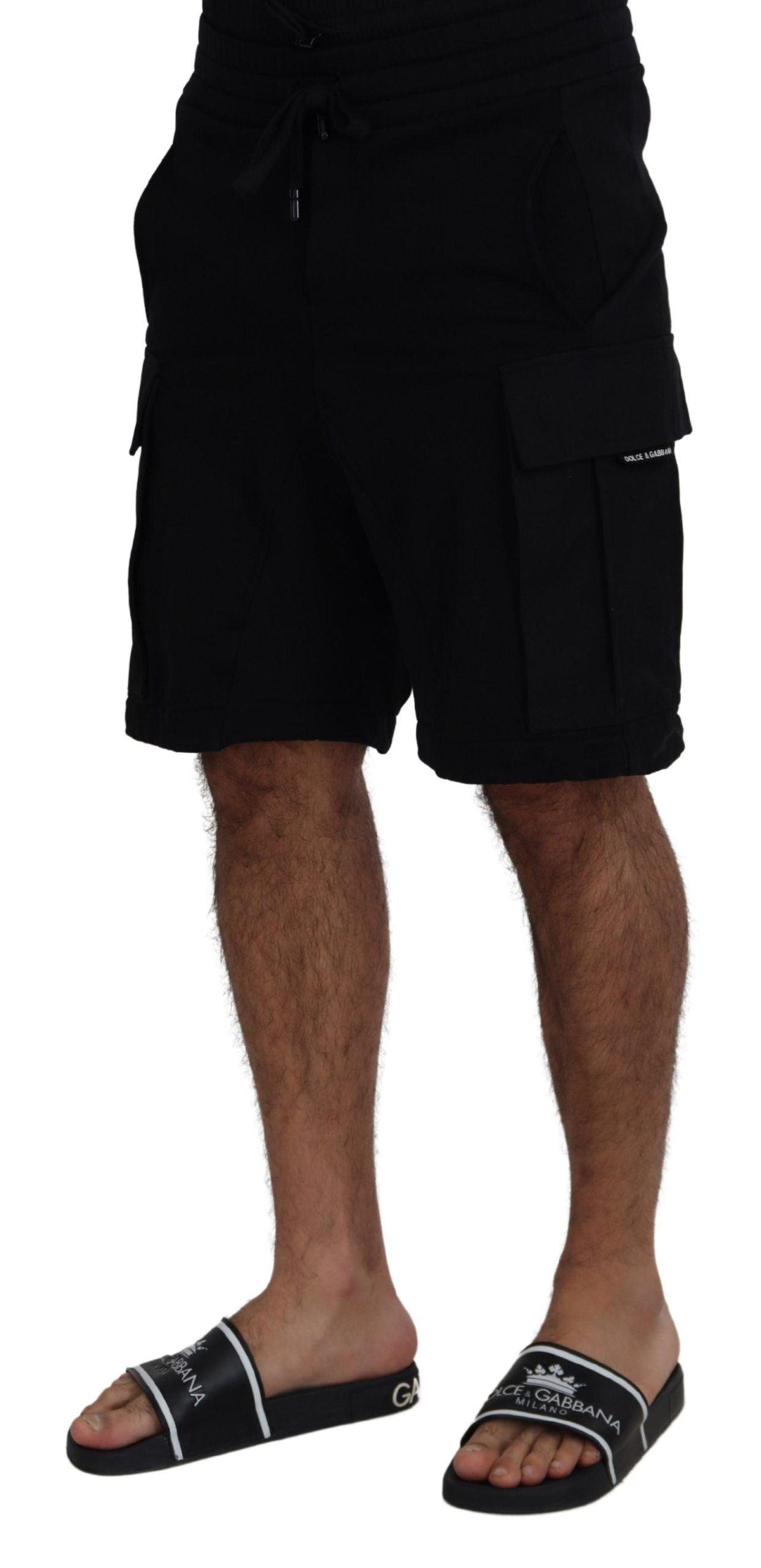 Dolce & Gabbana Elevate Your Summer: Classic Black Bermuda Shorts - Arichezz.store