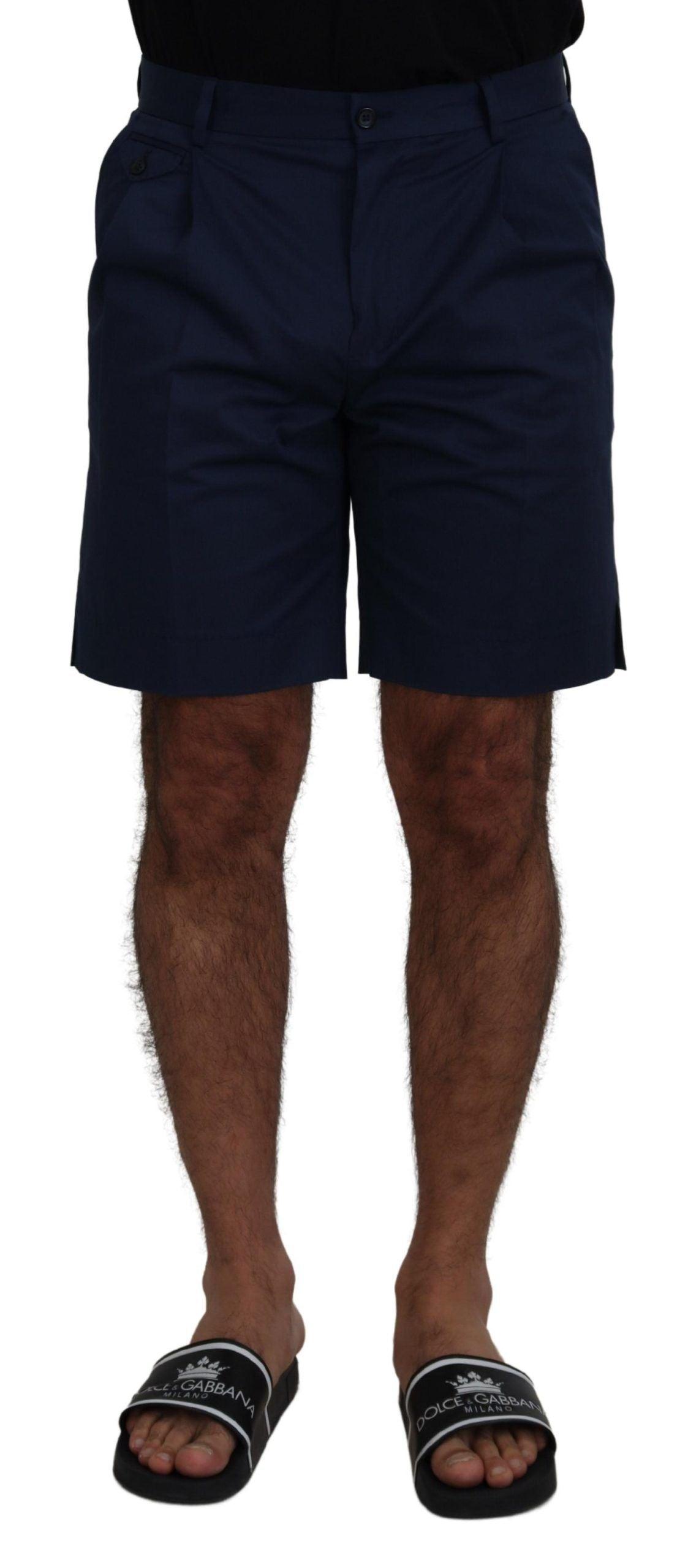 Dolce & Gabbana Elegant Blue Chino Shorts – Regular Fit - Arichezz.store