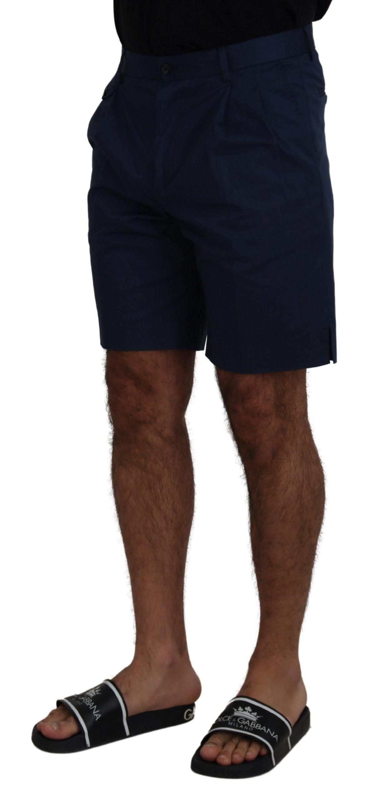 Dolce & Gabbana Elegant Blue Chino Shorts – Regular Fit - Arichezz.store