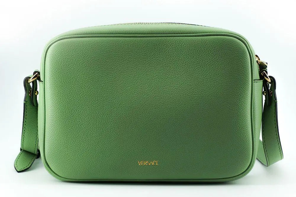 Versace Elegant Mint Green Leather Camera Case Bag - Arichezz.store