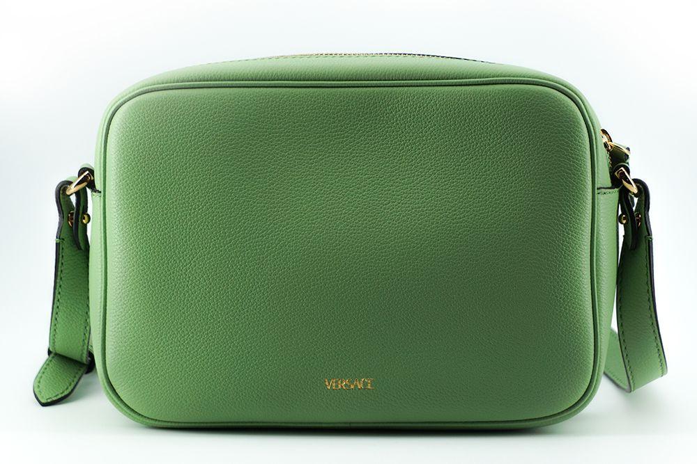 Versace Elegant Mint Green Leather Camera Case Bag - Arichezz.store