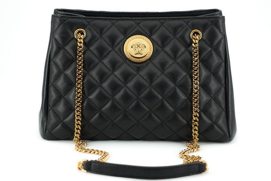 Versace Elegant Quilted Nappa Leather Tote Bag - Arichezz.store