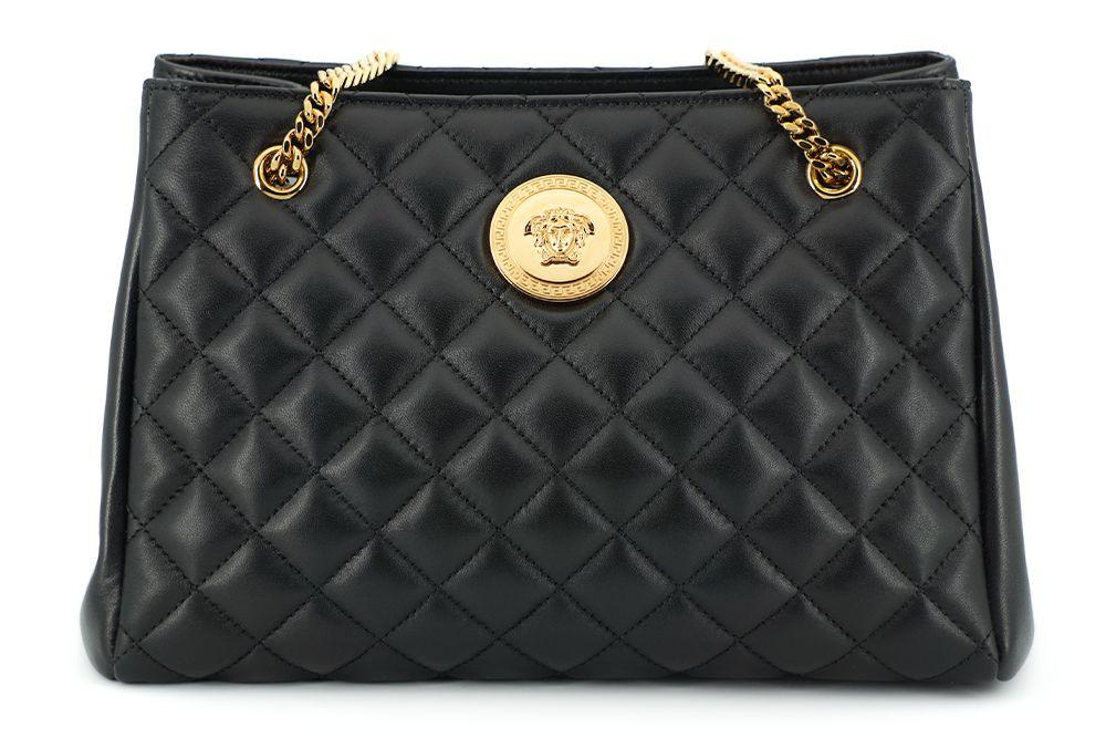 Versace Elegant Quilted Nappa Leather Tote Bag - Arichezz.store