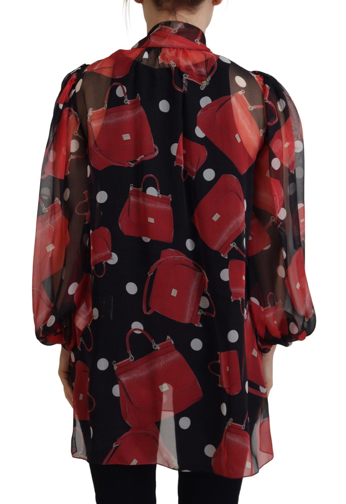 Dolce & Gabbana Sicilian Print Silk Blouse - Luxurious & Chic - Arichezz.store