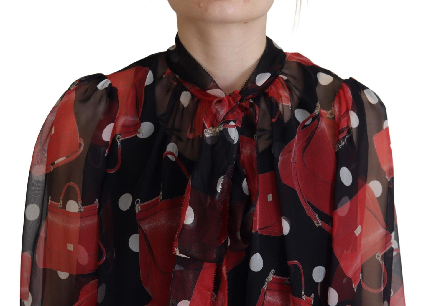 Dolce & Gabbana Sicilian Print Silk Blouse - Luxurious & Chic - Arichezz.store