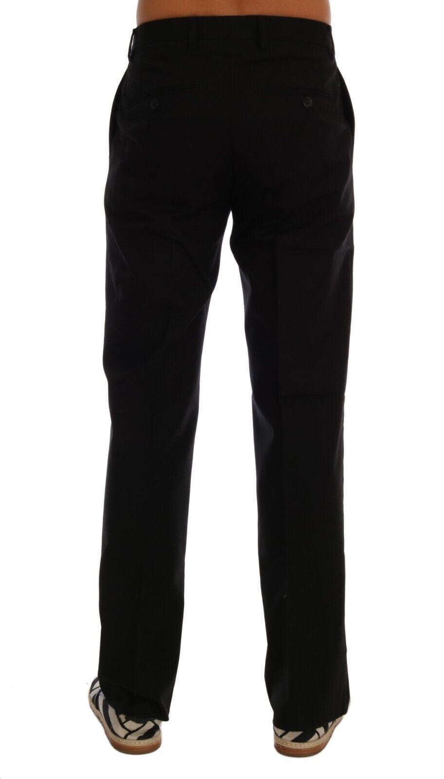 Dolce & Gabbana Elegant Black Cotton Stretch Pants - Arichezz.store