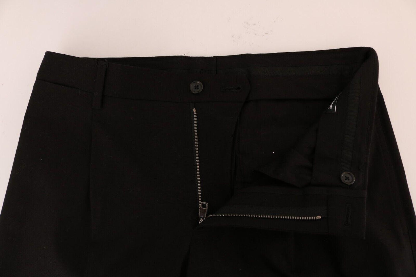 Dolce & Gabbana Elegant Black Cotton Stretch Pants - Arichezz.store