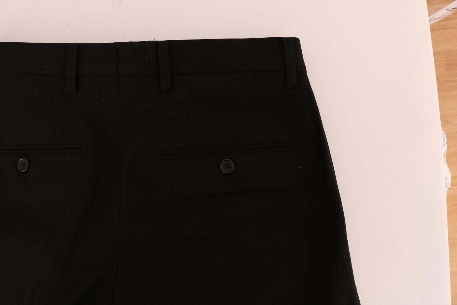 Dolce & Gabbana Elegant Black Cotton Stretch Pants - Arichezz.store