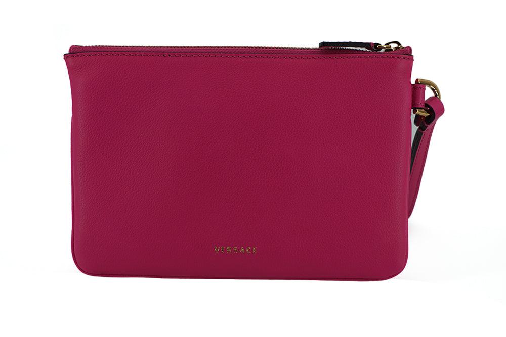 Versace Elegant Pink Leather Pouch Clutch - Arichezz.store