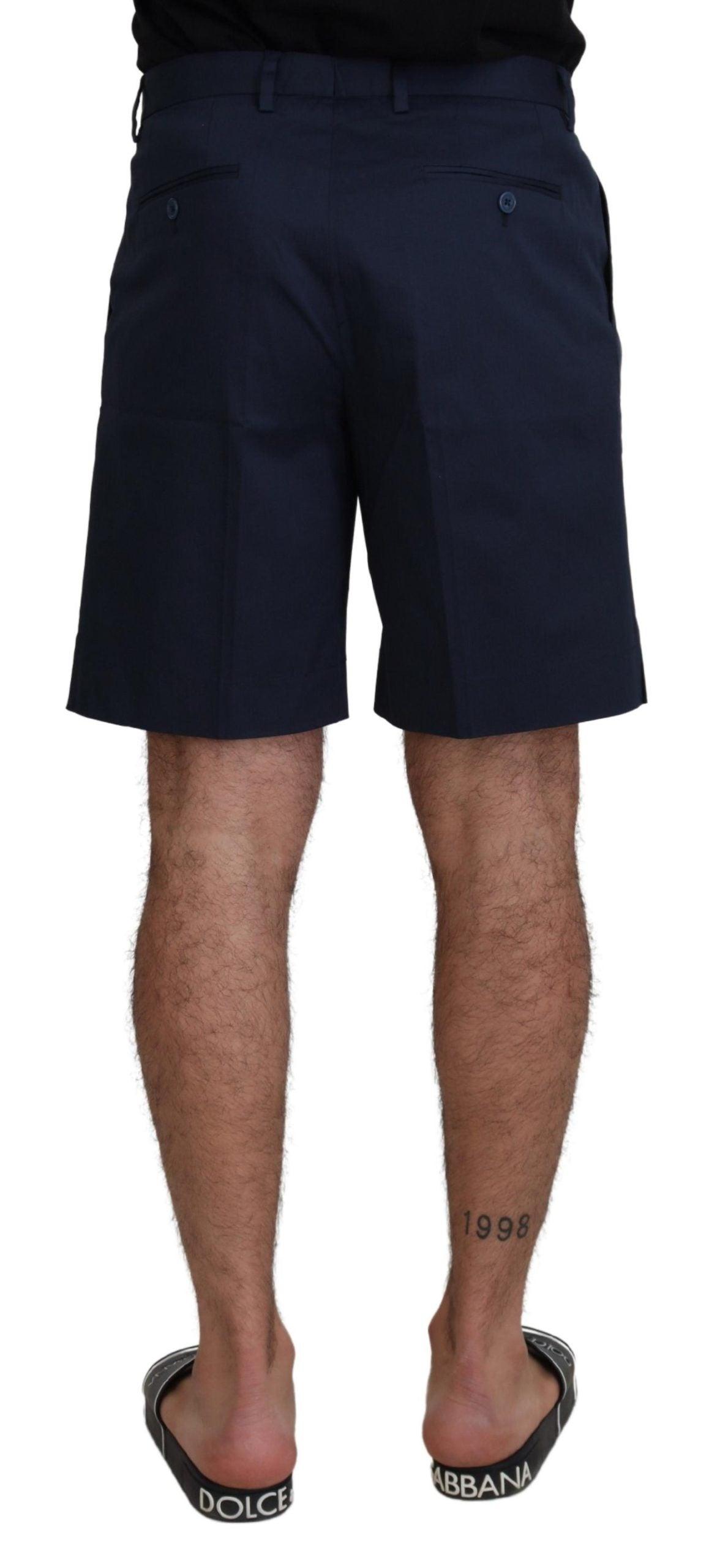 Dolce & Gabbana Elegant Blue Chino Shorts - Arichezz.store