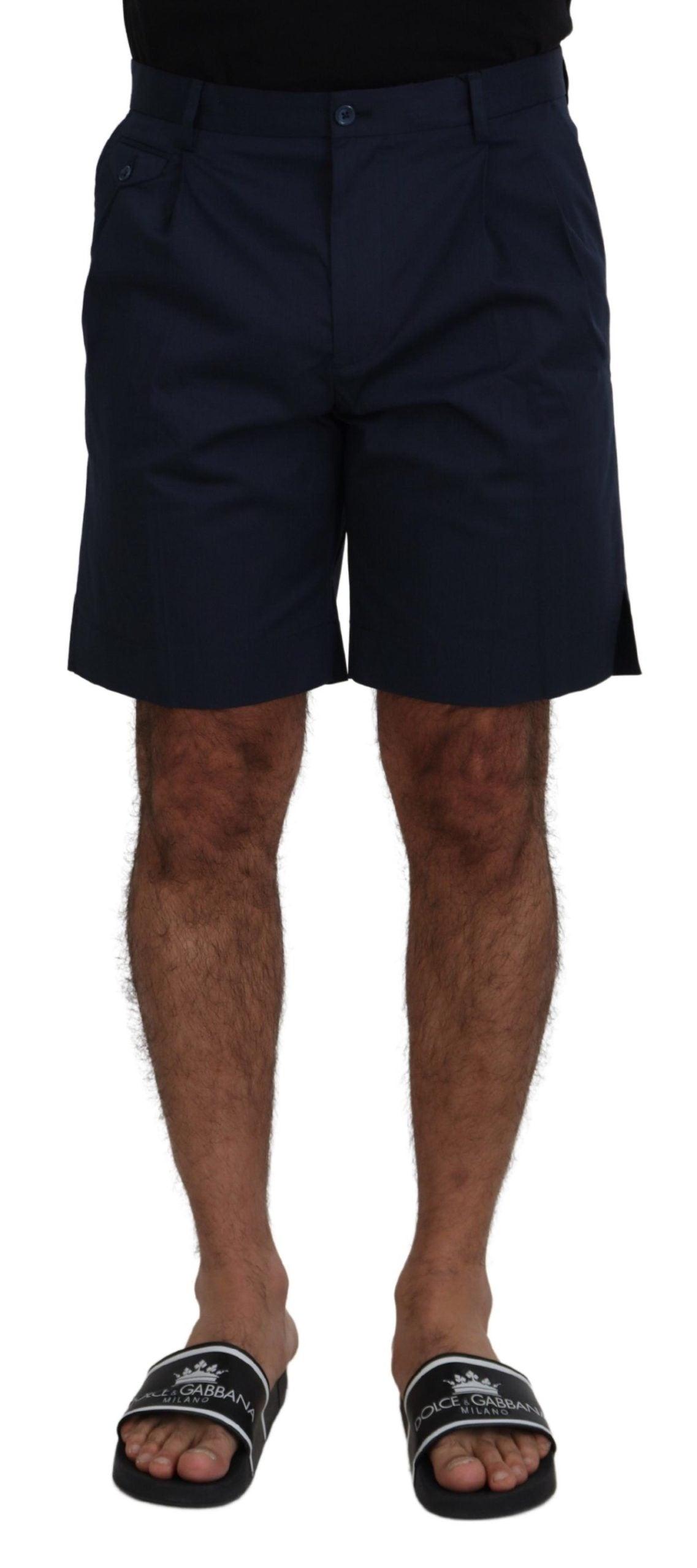 Dolce & Gabbana Elegant Blue Chino Shorts - Arichezz.store