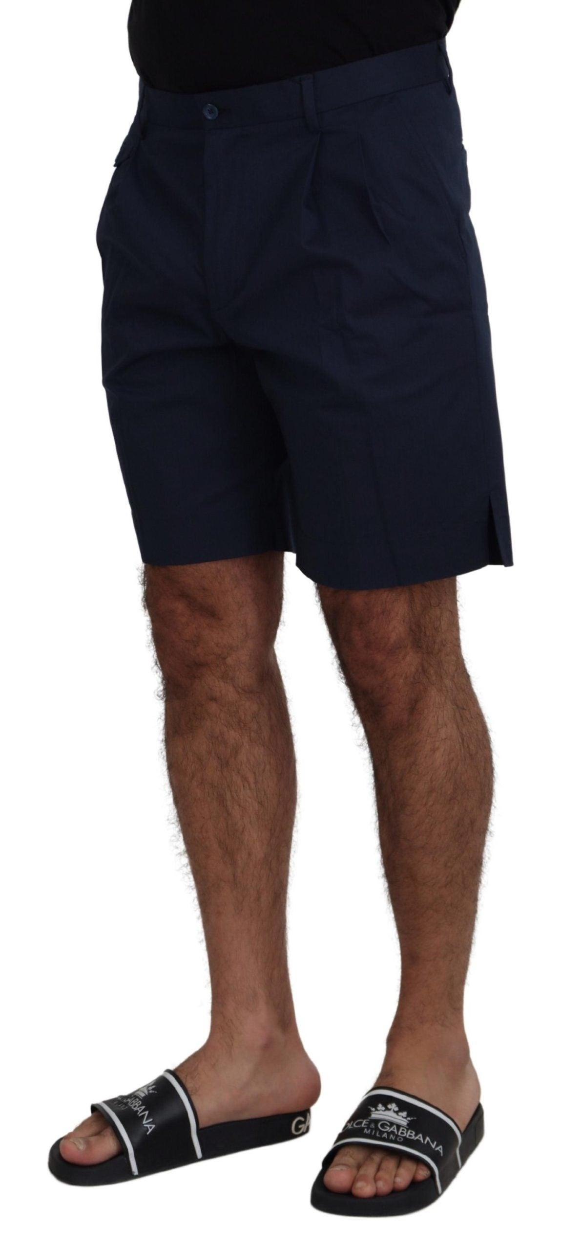 Dolce & Gabbana Elegant Blue Chino Shorts - Arichezz.store