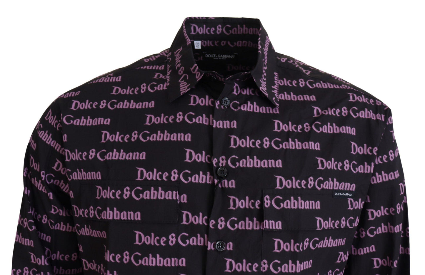 Dolce & Gabbana Elegant Slim Fit Black Dress Shirt - Arichezz.store