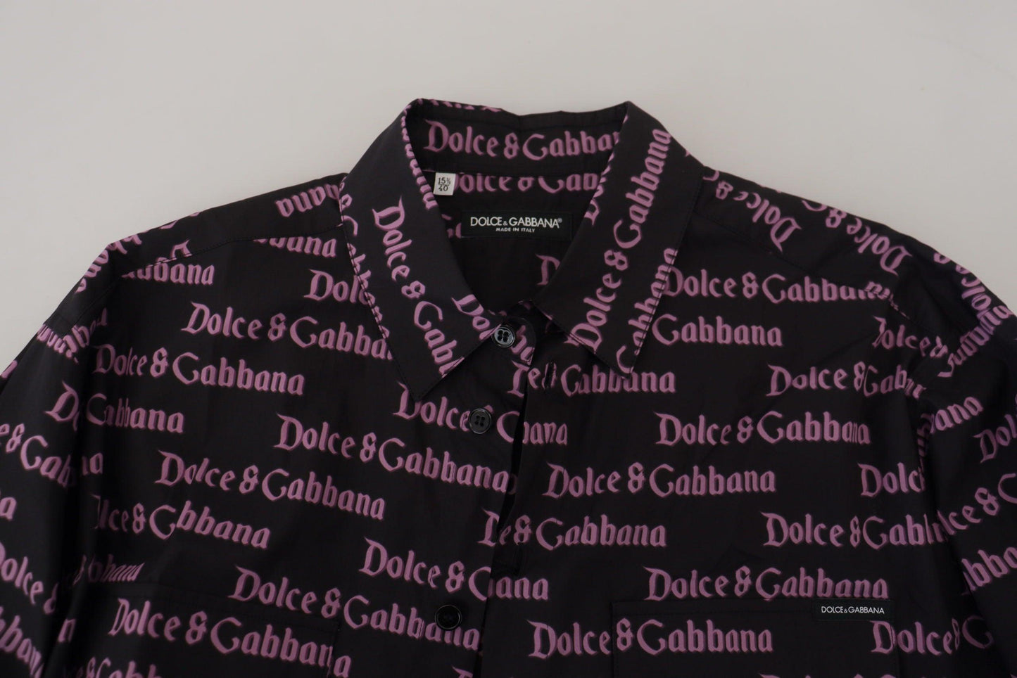 Dolce & Gabbana Elegant Slim Fit Black Dress Shirt - Arichezz.store