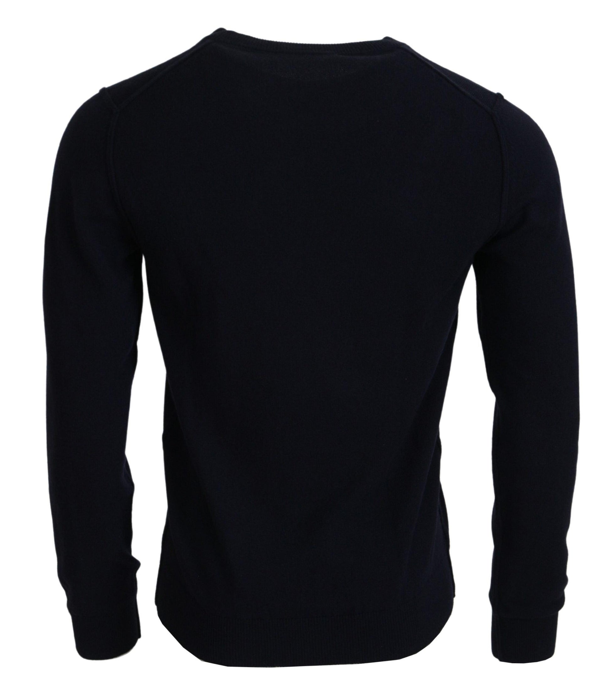 Dolce & Gabbana Elegant Blue Cashmere Pullover Sweater - Arichezz.store