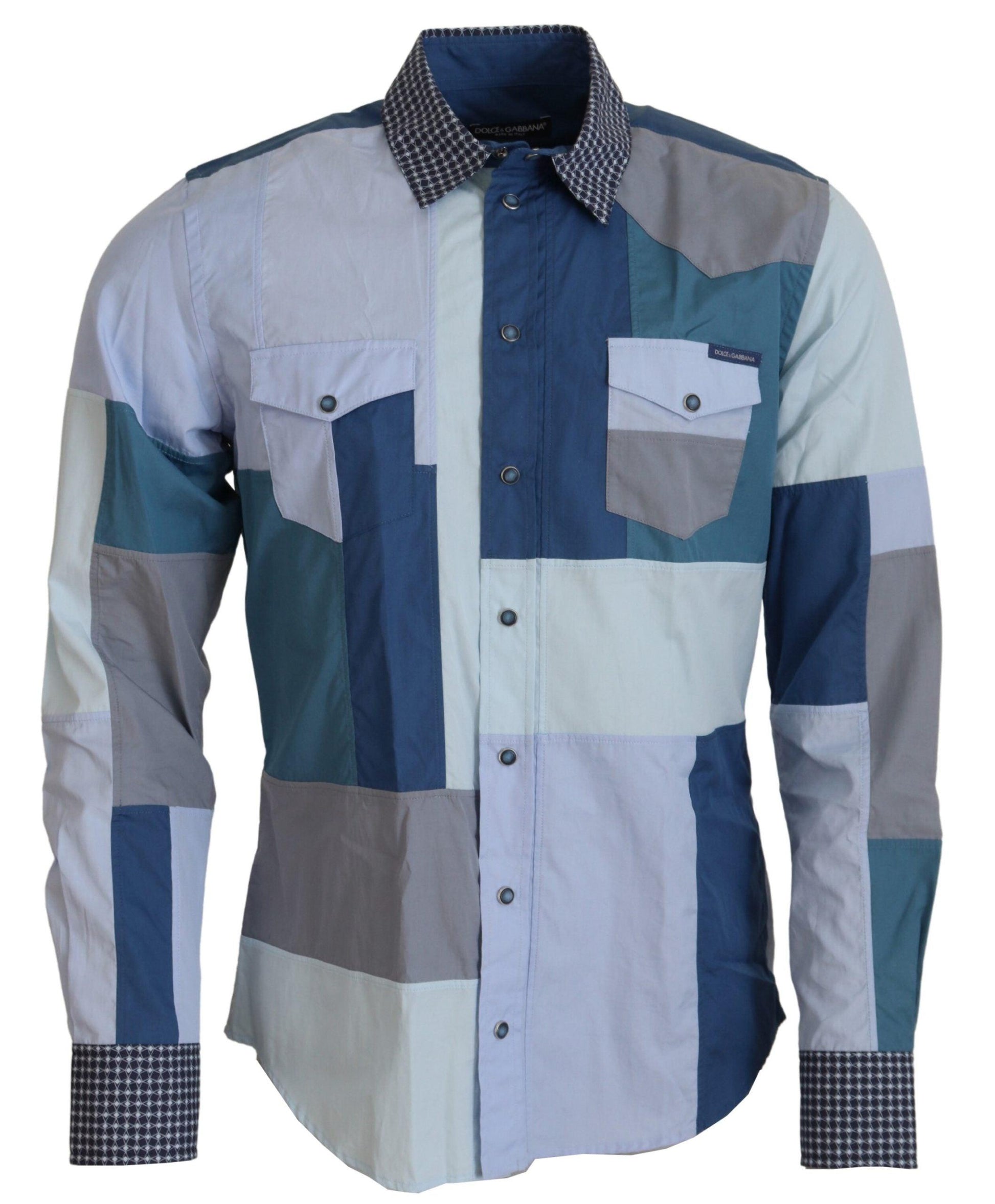 Dolce & Gabbana Elegant Multicolor Slim Fit Casual Shirt - Arichezz.store