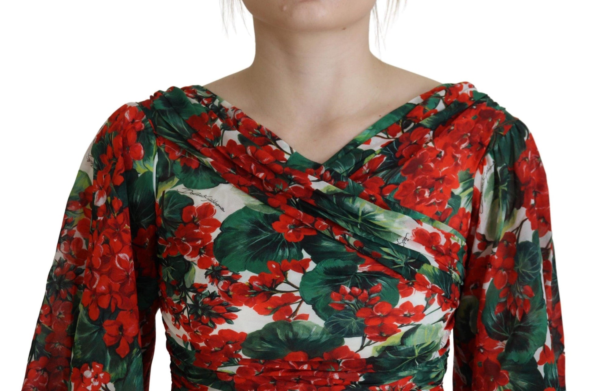 Dolce & Gabbana Enchanting Floral Print Sheath Dress - Arichezz.store