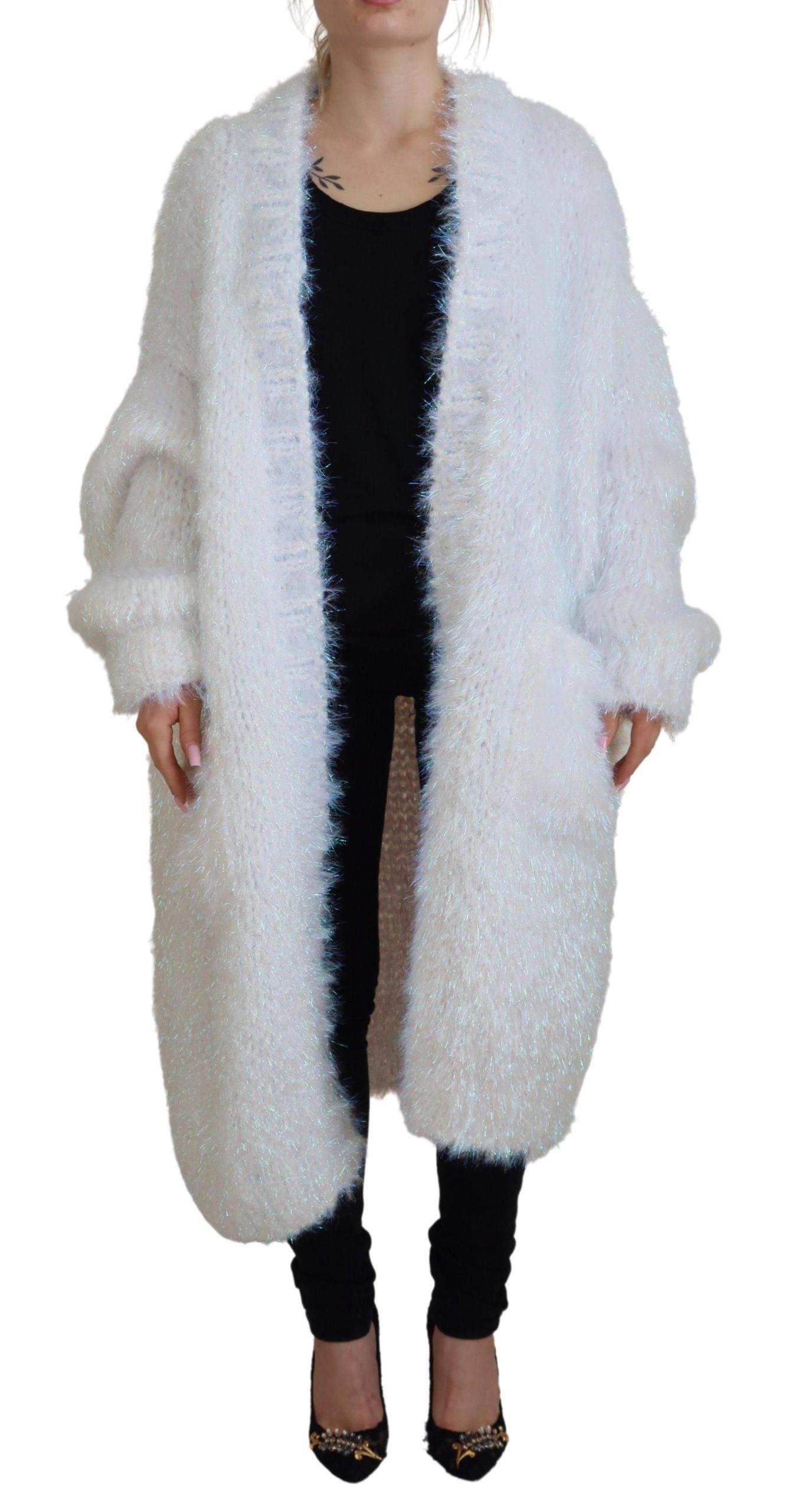 Dolce & Gabbana Elegant White Long Sleeve Cardigan Jacket - Arichezz.store