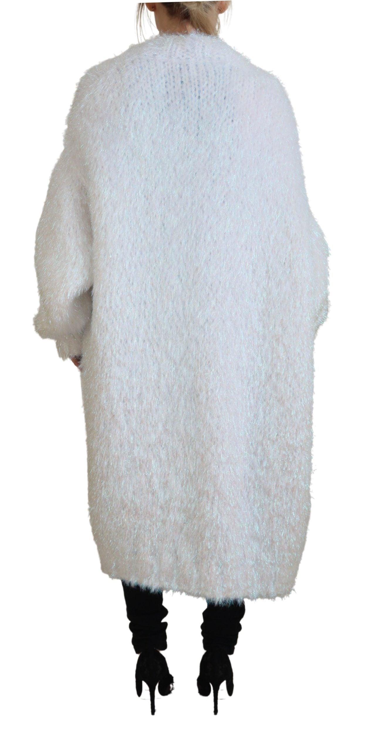 Dolce & Gabbana Elegant White Long Sleeve Cardigan Jacket - Arichezz.store