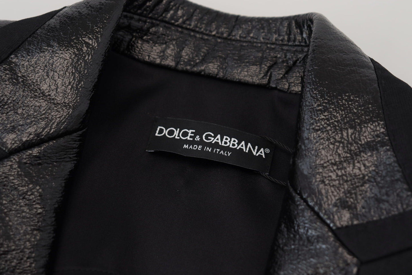 Dolce & Gabbana Elegant Cropped Black Jacket - Arichezz.store