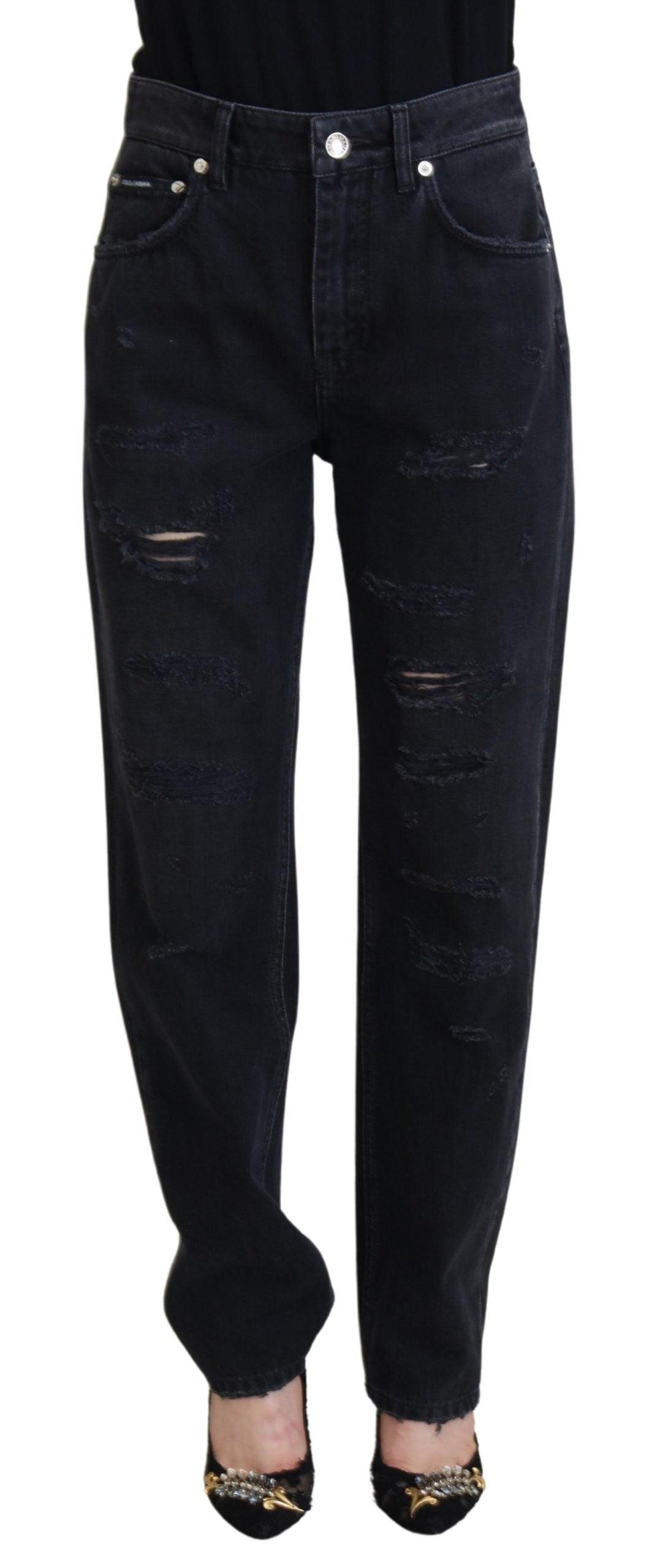 Dolce & Gabbana Chic Black Denim Pants - Elevate Your Wardrobe - Arichezz.store