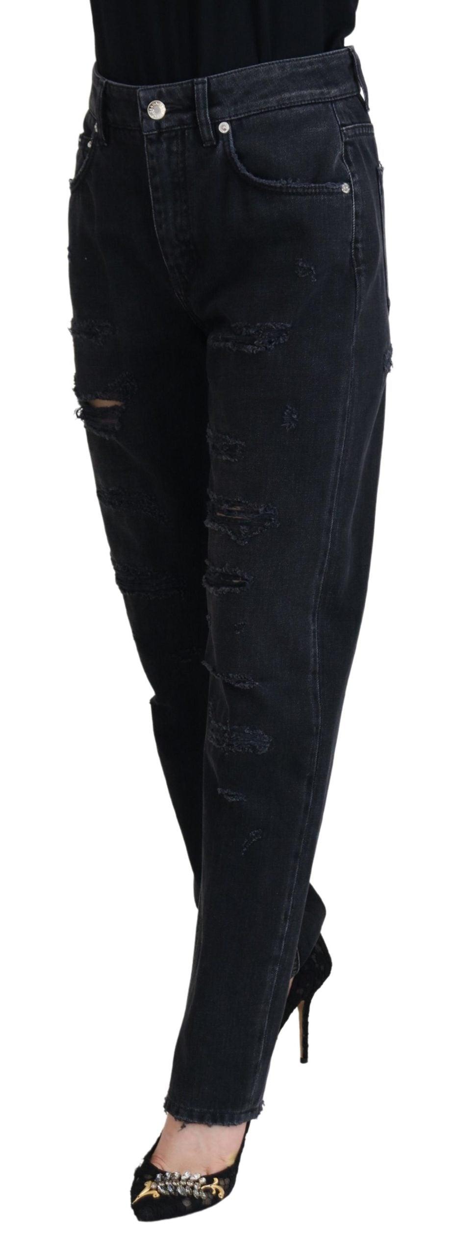 Dolce & Gabbana Chic Black Denim Pants - Elevate Your Wardrobe - Arichezz.store