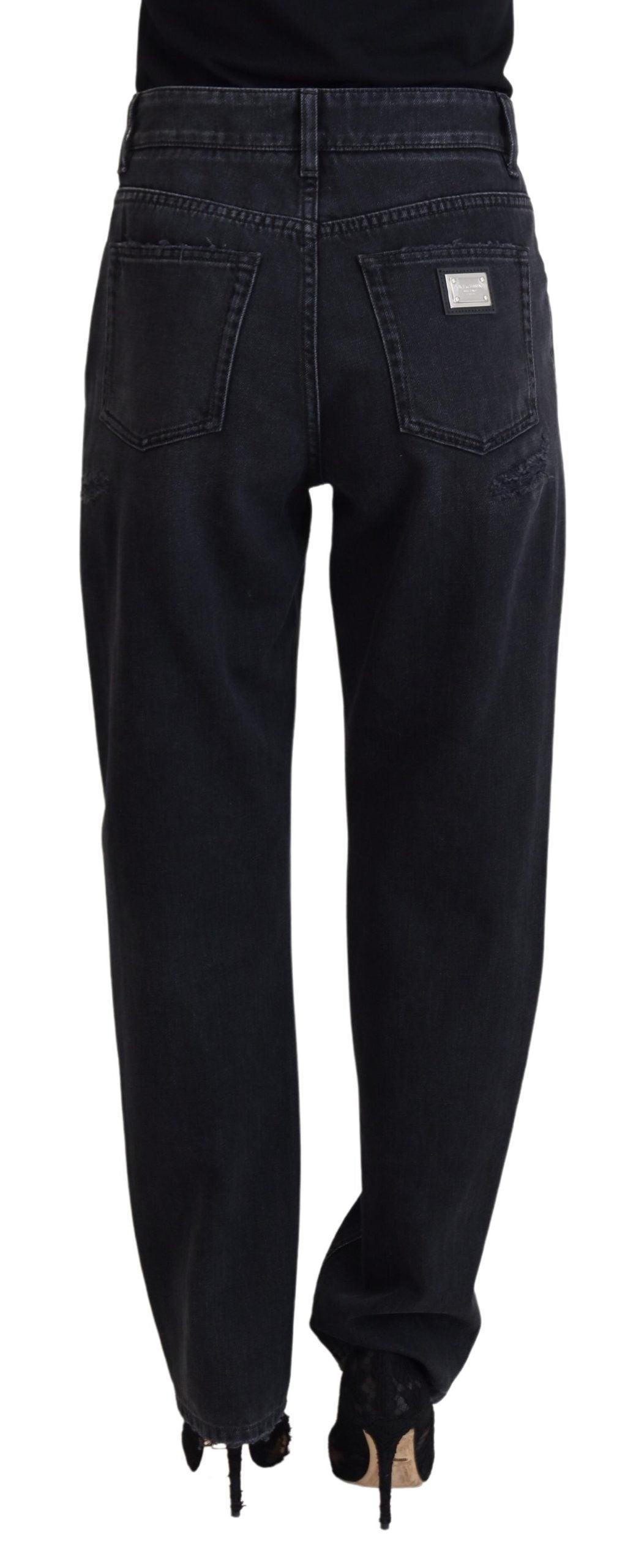 Dolce & Gabbana Chic Black Denim Pants - Elevate Your Wardrobe - Arichezz.store