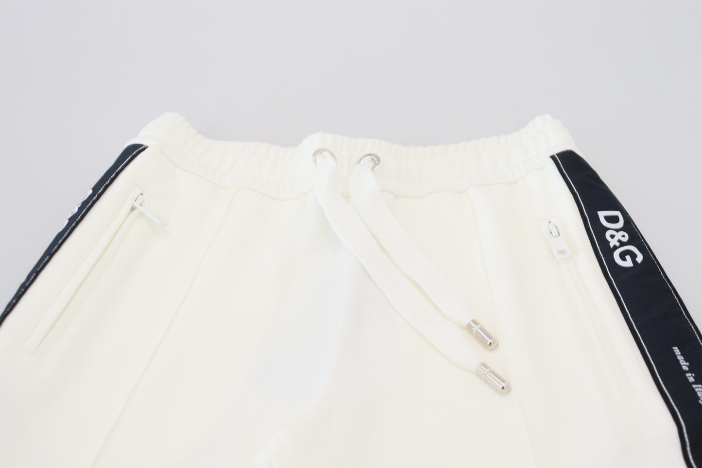 Dolce & Gabbana Chic White Jogger Pants for Elevated Comfort - Arichezz.store