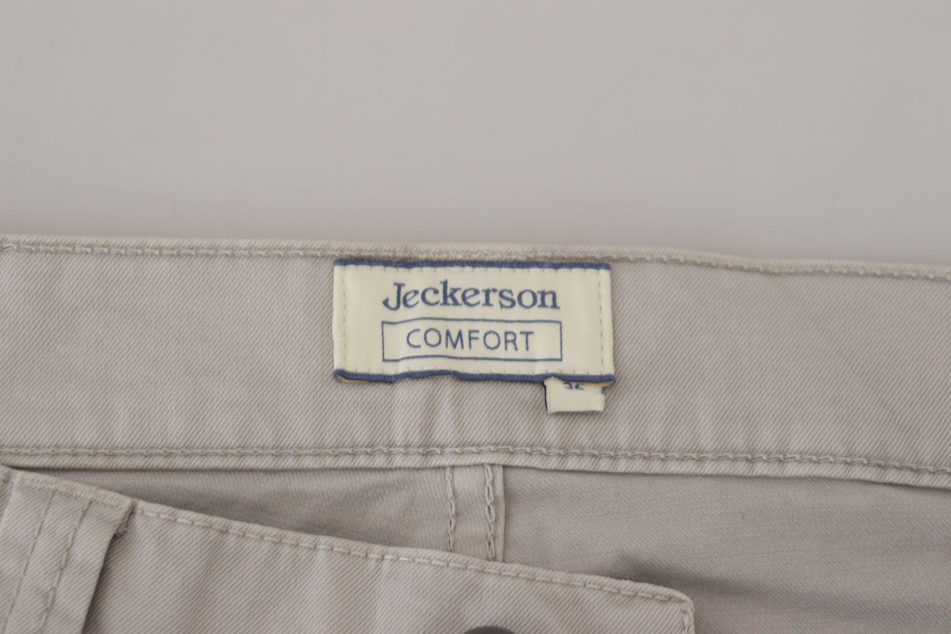 Jeckerson Elegant Gray Cotton Blend Pants - Arichezz.store