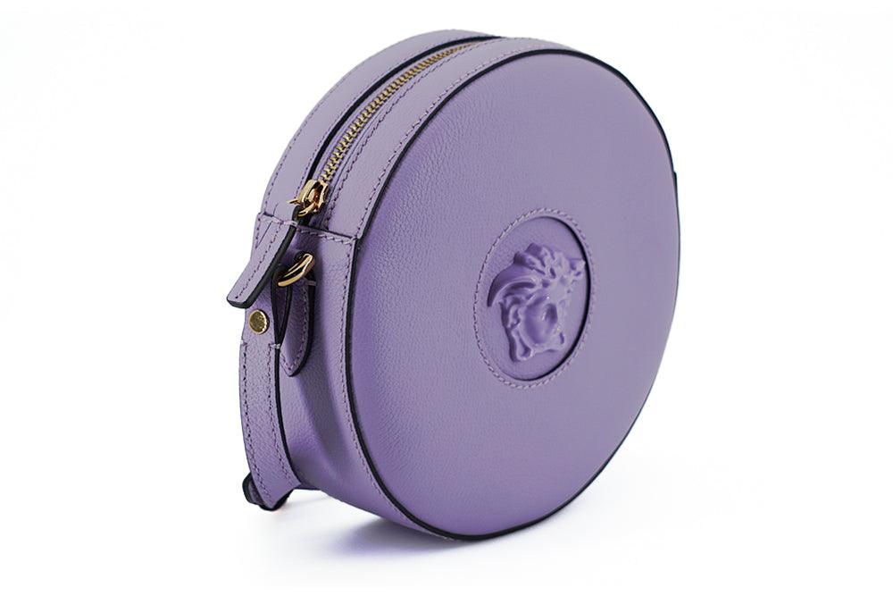 Versace Elegant Purple Round Shoulder Bag - Arichezz.store