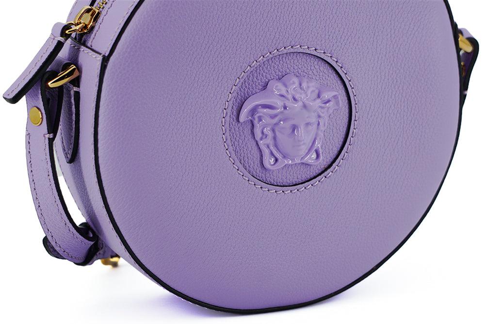 Versace Elegant Purple Round Shoulder Bag - Arichezz.store