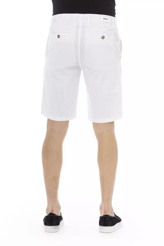 Baldinini Trend White Cotton Men's Bermuda Short - Arichezz.store