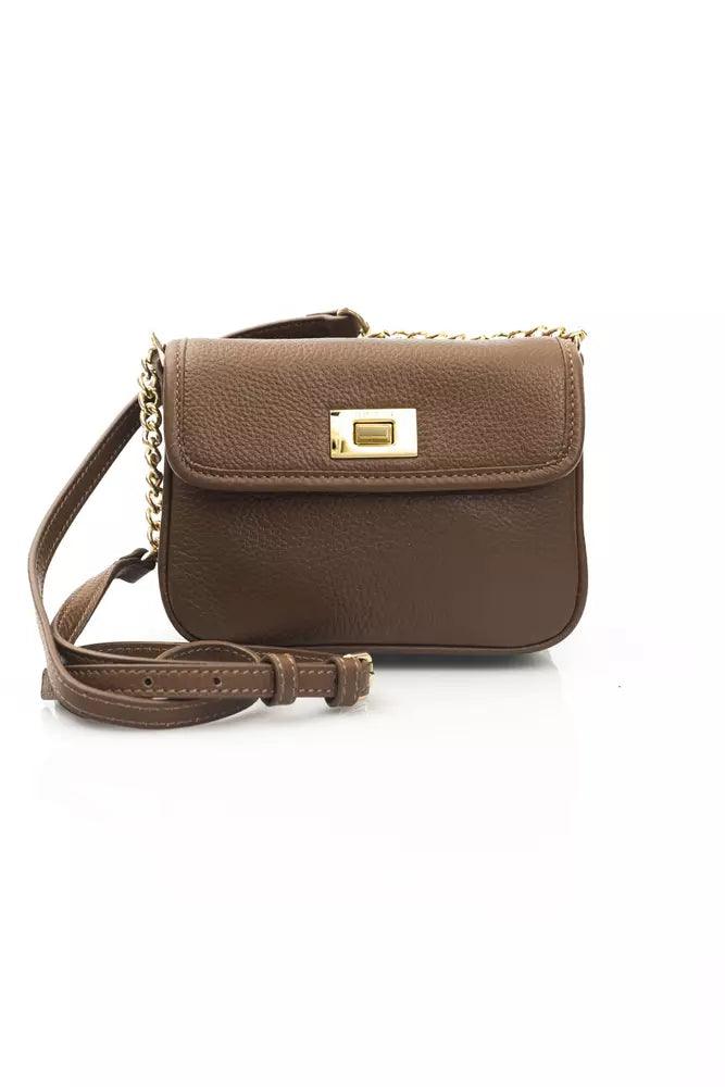 Cerruti 1881 Brown Leather Crossbody Bag for Women - Arichezz.store