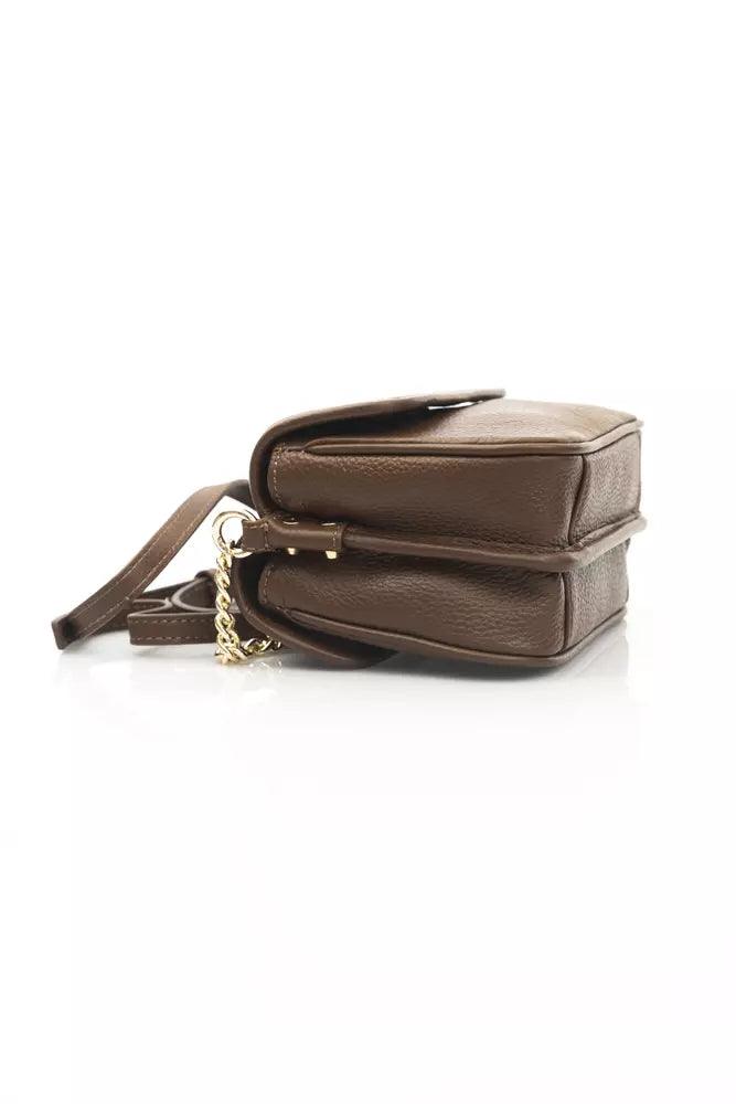 Cerruti 1881 Brown Leather Crossbody Bag for Women - Arichezz.store