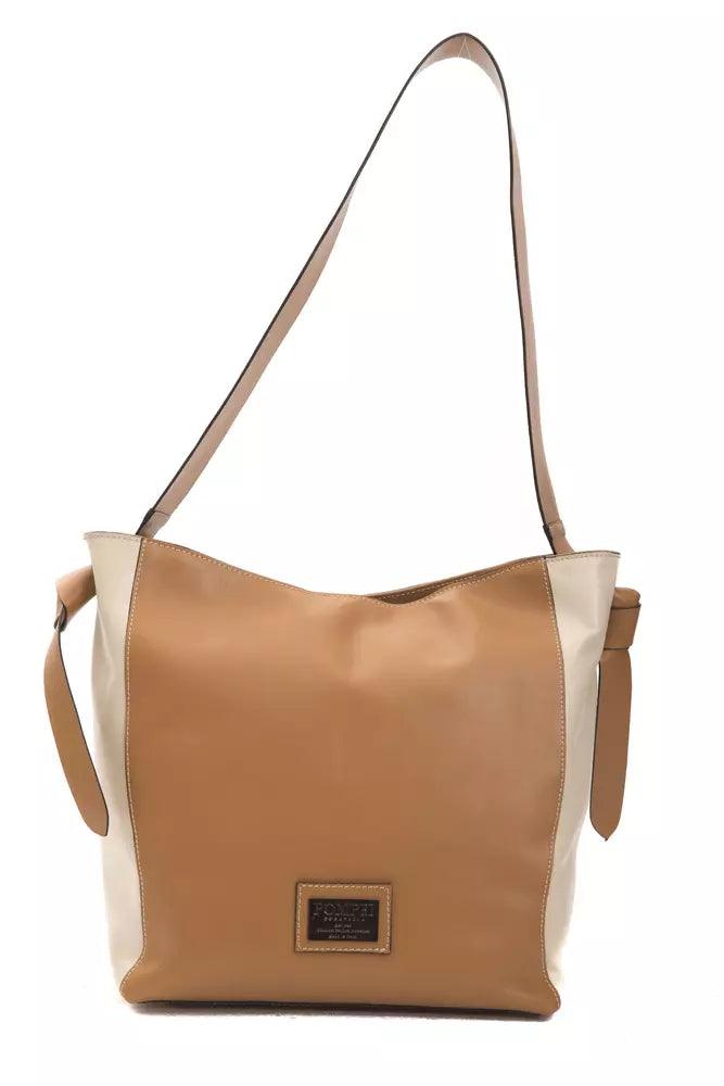 Pompei Donatella Brown Leather Women Shoulder Bag - Arichezz.store