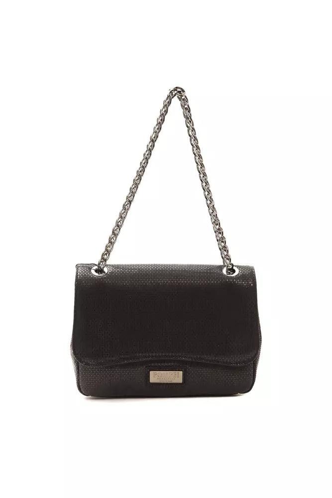 Pompei Donatella Black Leather Women Crossbody Bag - Arichezz.store